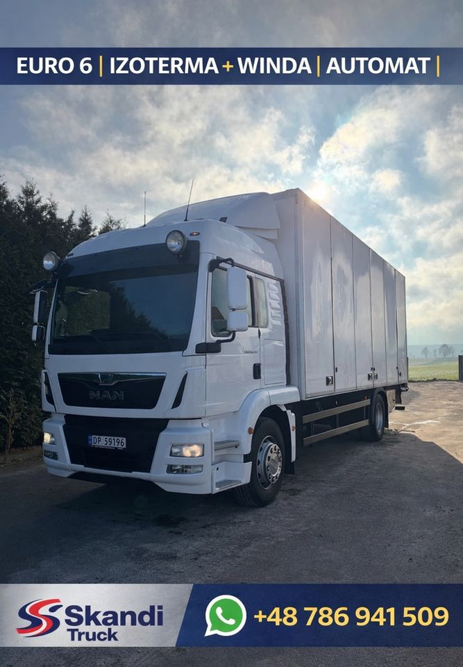 MAN MAN TGM 18.290/ IZOTERMA / OTWIERANY BOK/ /WINDA / 19 EUROPALET/ NISKI PRZEBIEG /SYPIALKA /ACC/EURO6 - Refrižeratorius sunkvežimis: foto 1 MAN MAN TGM 18.290/ IZOTERMA / OTWIERANY BOK/ /WINDA / 19 EUROPALET/ NISKI PRZEBIEG /SYPIALKA /ACC/EURO6 - Refrižeratorius sunkvežimis: foto 1