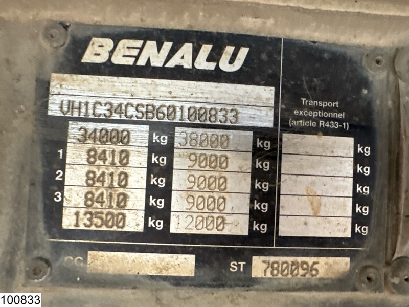 Benalu kipper 25.6 m3 - Savivartis puspriekabė: foto 4 Benalu kipper 25.6 m3 - Savivartis puspriekabė: foto 4