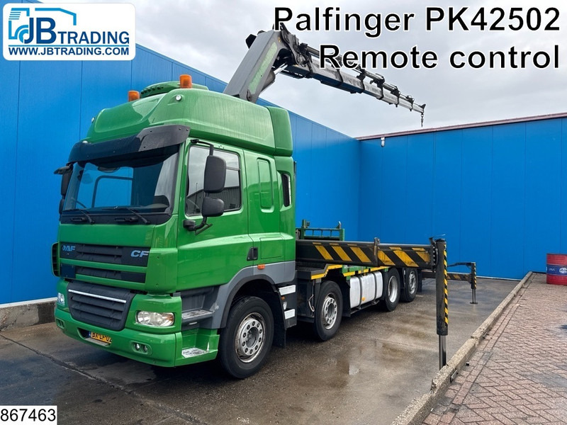 DAF CF 410 8x2, EURO 5, Palfinger, Remote, Retarder - Platforminis/ Bortinis sunkvežimis, Sunkvežimis su kranu: foto 1 DAF CF 410 8x2, EURO 5, Palfinger, Remote, Retarder - Platforminis/ Bortinis sunkvežimis, Sunkvežimis su kranu: foto 1