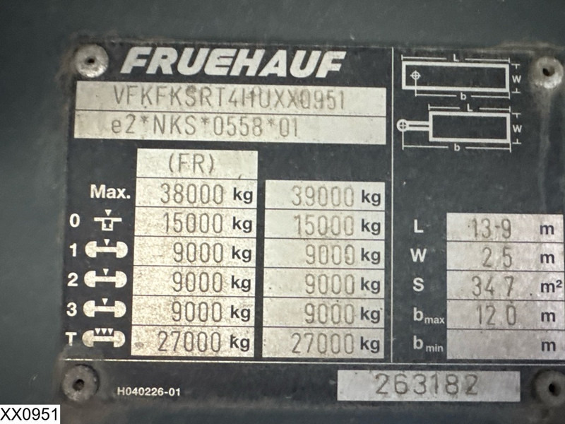 Fruehauf Tautliner - Tentinė puspriekabė: foto 4 Fruehauf Tautliner - Tentinė puspriekabė: foto 4