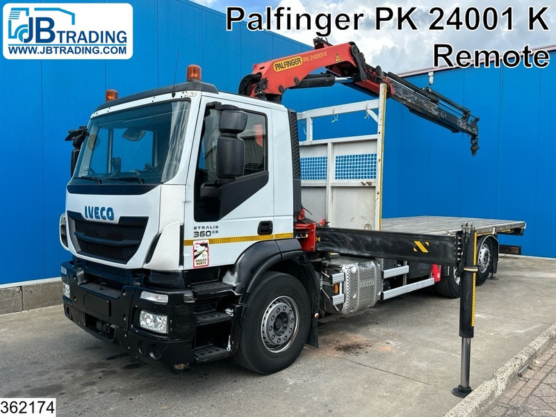 Iveco Stralis 360 6x2, EURO 6, Retarder, Palfinger, Remote, Steering - Platforminis/ Bortinis sunkvežimis, Sunkvežimis su kranu: foto 1 Iveco Stralis 360 6x2, EURO 6, Retarder, Palfinger, Remote, Steering - Platforminis/ Bortinis sunkvežimis, Sunkvežimis su kranu: foto 1