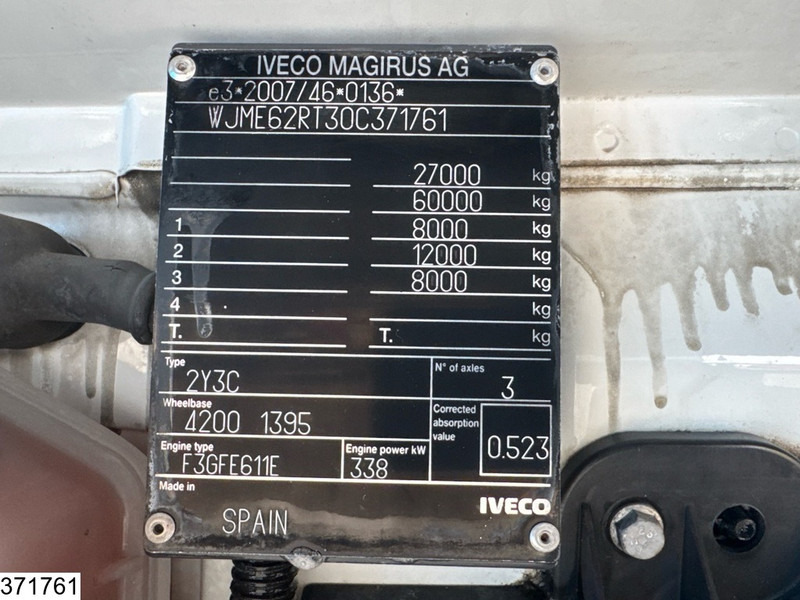 Iveco Stralis 460 6x2, EURO 6, 15,900 litres, Milk, Retarder, Lenk lizingą Iveco Stralis 460 6x2, EURO 6, 15,900 litres, Milk, Retarder, Lenk: foto 7