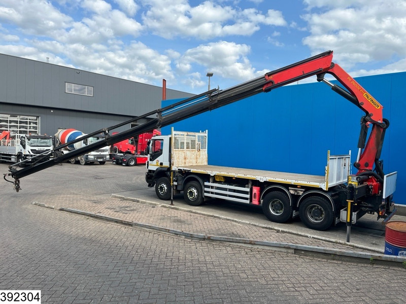Platforminis/ Bortinis sunkvežimis, Sunkvežimis su kranu Iveco Trakker 360 8x4, EURO 6, Retarder, Palfinger: foto 8