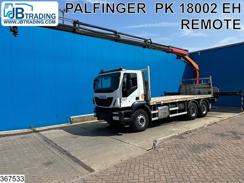 Iveco Trakker 410 6X4, EURO 6, Retarder, Palfinger - Platforminis/ Bortinis sunkvežimis, Sunkvežimis su kranu: foto 1 Iveco Trakker 410 6X4, EURO 6, Retarder, Palfinger - Platforminis/ Bortinis sunkvežimis, Sunkvežimis su kranu: foto 1