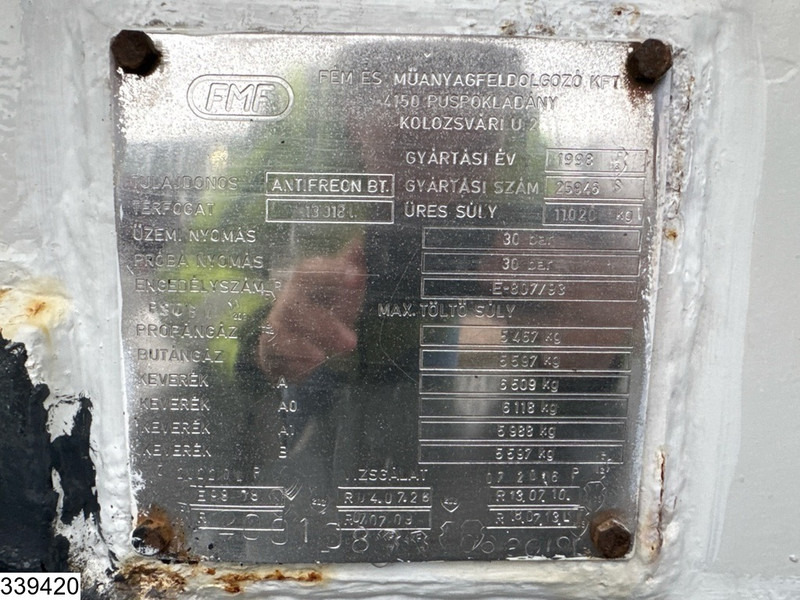 Autocisterna Mercedes-Benz 1824 13018 litres, LPG GPL, Gas tank, Leaf suspension: foto 11