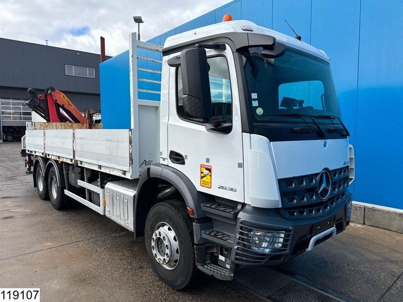 Mercedes-Benz Arocs 2636 6x4, EURO 6, Palfinger, Leaf suspension - Platforminis/ Bortinis sunkvežimis, Sunkvežimis su kranu: foto 3 Mercedes-Benz Arocs 2636 6x4, EURO 6, Palfinger, Leaf suspension - Platforminis/ Bortinis sunkvežimis, Sunkvežimis su kranu: foto 3