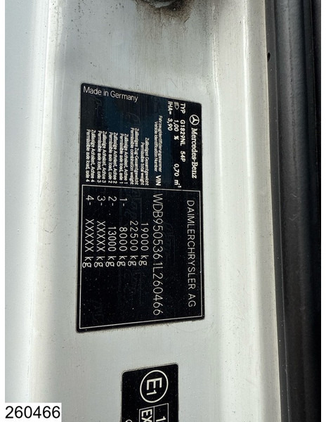 Platforminis/ Bortinis sunkvežimis, Sunkvežimis su kranu Mercedes-Benz Axor 1829 Manual, PM, Remote control: foto 11