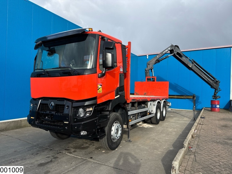 Renault C 380 6x4, EURO 6, Hiab, Remote - Platforminis/ Bortinis sunkvežimis, Sunkvežimis su kranu: foto 3 Renault C 380 6x4, EURO 6, Hiab, Remote - Platforminis/ Bortinis sunkvežimis, Sunkvežimis su kranu: foto 3