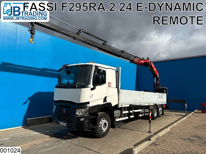 Renault C 380 EURO 6, Fassi, Remote - Platforminis/ Bortinis sunkvežimis, Sunkvežimis su kranu: foto 1 Renault C 380 EURO 6, Fassi, Remote - Platforminis/ Bortinis sunkvežimis, Sunkvežimis su kranu: foto 1