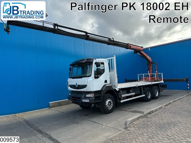 Renault Kerax 380 Dxi 6X4, EURO 6, Retarder, Palfinger, Remote - Platforminis/ Bortinis sunkvežimis, Sunkvežimis su kranu: foto 1 Renault Kerax 380 Dxi 6X4, EURO 6, Retarder, Palfinger, Remote - Platforminis/ Bortinis sunkvežimis, Sunkvežimis su kranu: foto 1