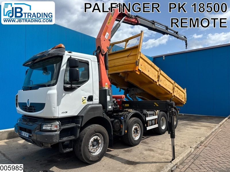 Renault Kerax 450 Dxi 8X4, Manual, Steel suspension, Retarder - Savivartis sunkvežimis, Sunkvežimis su kranu: foto 1 Renault Kerax 450 Dxi 8X4, Manual, Steel suspension, Retarder - Savivartis sunkvežimis, Sunkvežimis su kranu: foto 1