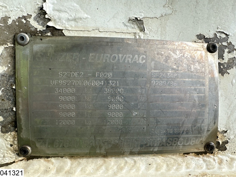 SPITZER Silo 34000 Liter, Silo, Bulk - Puspriekabė cisterna: foto 4 SPITZER Silo 34000 Liter, Silo, Bulk - Puspriekabė cisterna: foto 4