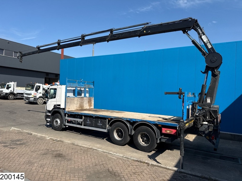 Scania P 410 6x4, EURO 6, Retarder, HIAB, Remote - Platforminis/ Bortinis sunkvežimis, Sunkvežimis su kranu: foto 2 Scania P 410 6x4, EURO 6, Retarder, HIAB, Remote - Platforminis/ Bortinis sunkvežimis, Sunkvežimis su kranu: foto 2