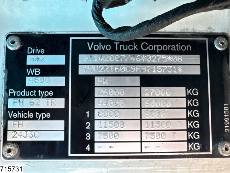 Volvo FH 540 6x2, EURO 6, Fassi, Dalby, Hydraulic - Hook-lift sunkvežimis, Sunkvežimis su kranu: foto 5 Volvo FH 540 6x2, EURO 6, Fassi, Dalby, Hydraulic - Hook-lift sunkvežimis, Sunkvežimis su kranu: foto 5