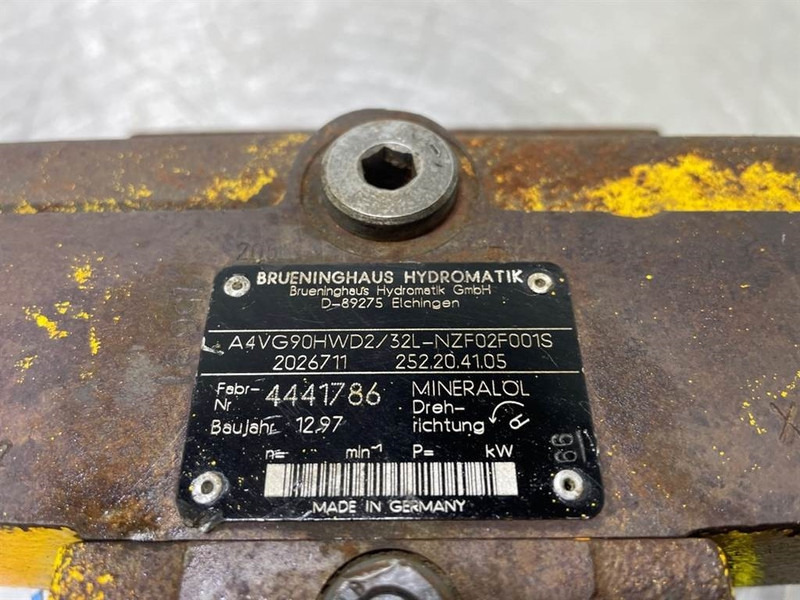 Brueninghaus Hydromatik A4VG90HWD2/32L-Drive pump/Fahrpumpe/Rijpomp - Hidraulika - Statybinė technika: foto 5 Brueninghaus Hydromatik A4VG90HWD2/32L-Drive pump/Fahrpumpe/Rijpomp - Hidraulika - Statybinė technika: foto 5