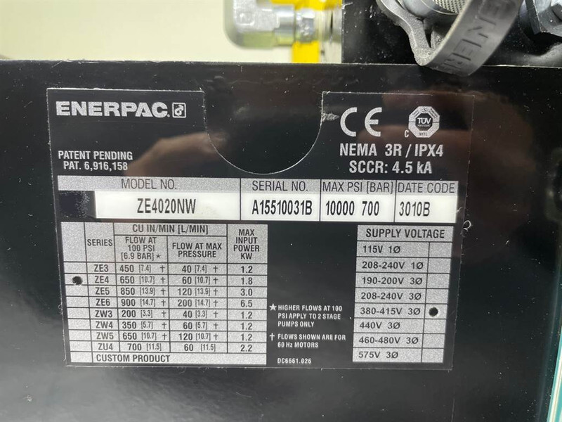 ENERPAC ZE4020NW - 1,8 KW - Compact-/steering unit lizingą ENERPAC ZE4020NW - 1,8 KW - Compact-/steering unit: foto 7