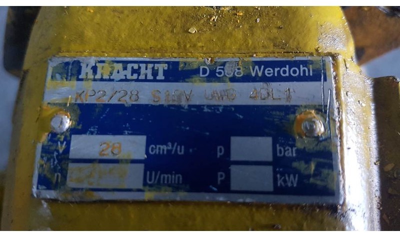 Kracht KP2/28 - Ahlmann AZ 9 - Gearpump - Hidraulika: foto 3 Kracht KP2/28 - Ahlmann AZ 9 - Gearpump - Hidraulika: foto 3