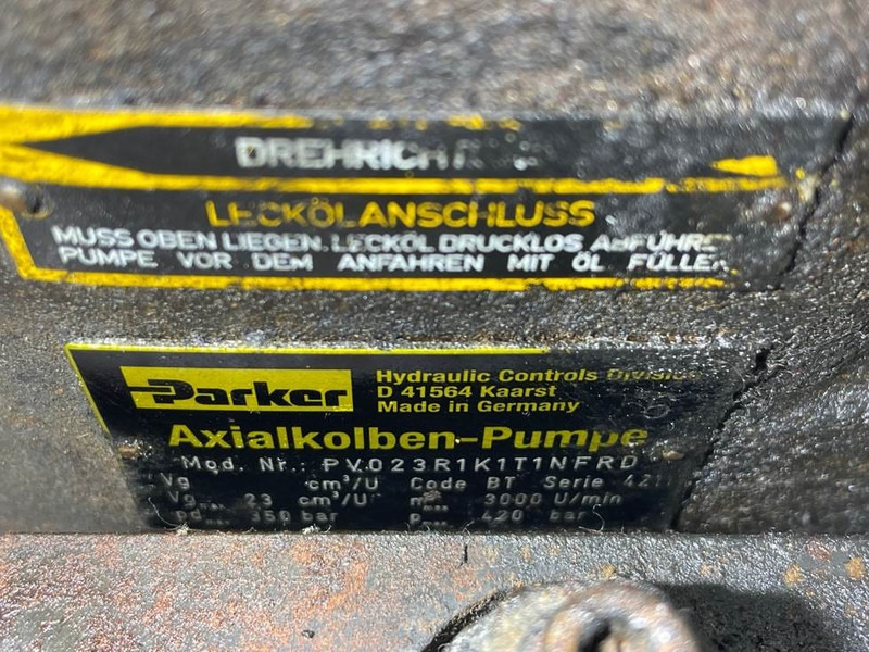 Parker PV023R1K1T1NFRD - Load sensing pump - Hidraulika - Statybinė technika: foto 4 Parker PV023R1K1T1NFRD - Load sensing pump - Hidraulika - Statybinė technika: foto 4