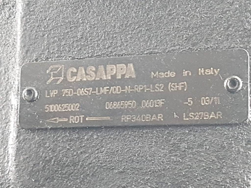 Terex TL210-5100625002-Casappa LVP75D-Load sensing pump - Hidraulika - Statybinė technika: foto 4 Terex TL210-5100625002-Casappa LVP75D-Load sensing pump - Hidraulika - Statybinė technika: foto 4