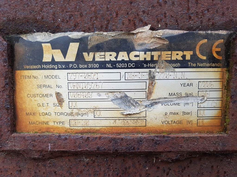 Kaušas - Statybinė technika Verachtert CW30 - 2,20 mtr - Bucket/Tieflöffel/Dichte bak: foto 6