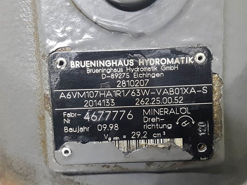 Volvo L30B-2810207-Hydromatik A6VM107HA1R1/63W-Motor - Hidraulika - Statybinė technika: foto 4 Volvo L30B-2810207-Hydromatik A6VM107HA1R1/63W-Motor - Hidraulika - Statybinė technika: foto 4