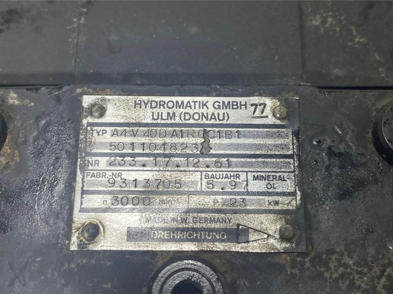 WACKER NEUSON 5011018233/1000192758-Hydromatik A4V40-Drive pump - Hidraulika - Statybinė technika: foto 4 WACKER NEUSON 5011018233/1000192758-Hydromatik A4V40-Drive pump - Hidraulika - Statybinė technika: foto 4