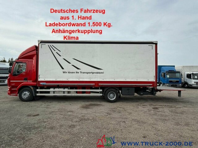 DAF LF260 Plane Spriegel Bett LBW BÄR 1.500 Kg AHK - Tentinis sunkvežimis: foto 1 DAF LF260 Plane Spriegel Bett LBW BÄR 1.500 Kg AHK - Tentinis sunkvežimis: foto 1