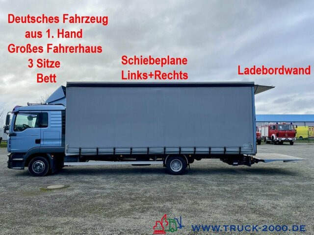 MAN TGL 9.210 Schiebeplane L+R LBW Großes Haus/ Bett - Tentinis sunkvežimis: foto 1 MAN TGL 9.210 Schiebeplane L+R LBW Großes Haus/ Bett - Tentinis sunkvežimis: foto 1