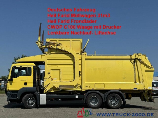 MAN TGS 26.360 Heil 31m3 Überkopf/ Frontlader Waage - Šiukšliavežis: foto 1 MAN TGS 26.360 Heil 31m3 Überkopf/ Frontlader Waage - Šiukšliavežis: foto 1