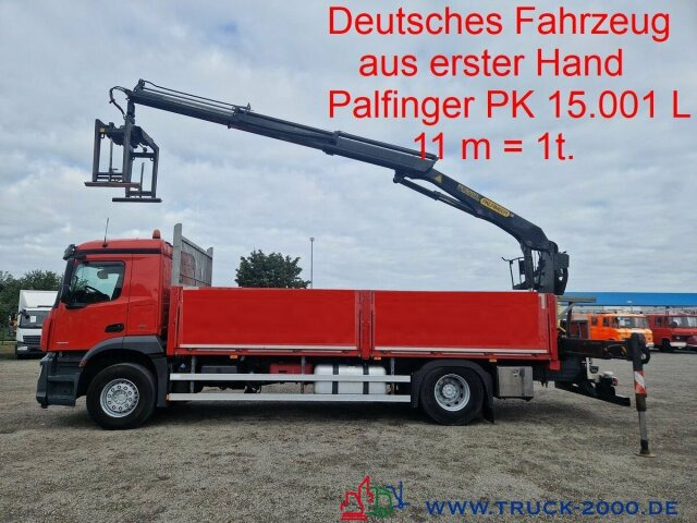 Mercedes-Benz Arocs 1836 Kran PK15001L 11m=1t. 5+6.Steuerkreis - Platforminis/ Bortinis sunkvežimis, Sunkvežimis su kranu: foto 1 Mercedes-Benz Arocs 1836 Kran PK15001L 11m=1t. 5+6.Steuerkreis - Platforminis/ Bortinis sunkvežimis, Sunkvežimis su kranu: foto 1
