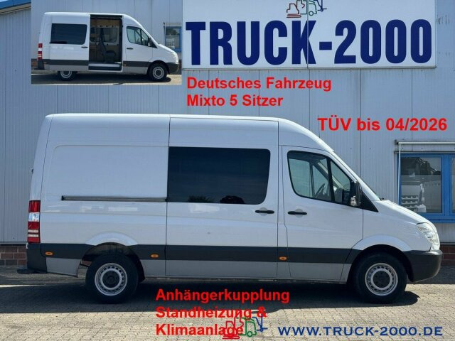 Mercedes-Benz Sprinter 213 Mixto 5 Sitzer Klima Standhzg. AHK - Mažas furgonas: foto 1 Mercedes-Benz Sprinter 213 Mixto 5 Sitzer Klima Standhzg. AHK - Mažas furgonas: foto 1
