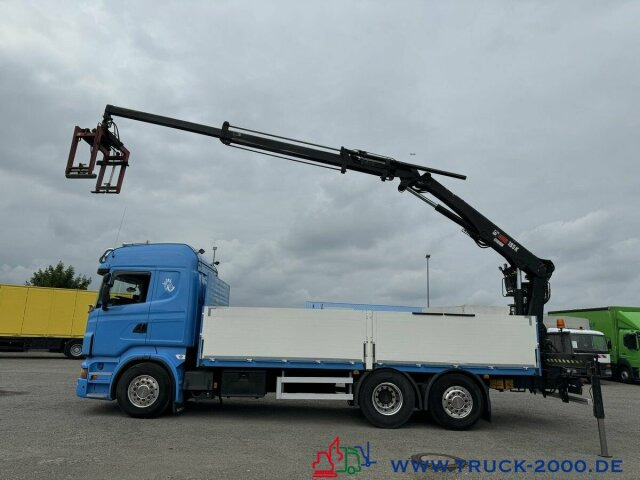 Platforminis/ Bortinis sunkvežimis, Sunkvežimis su kranu Scania R 560 V8 Kran HIAB 185K hebt bei 11m = 1.500kg: foto 8