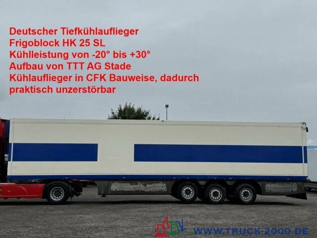 TTT Tiefkühler 30t. Nutzlast Frigoblock HK 25 SL - Refrižeratorius puspriekabė: foto 1 TTT Tiefkühler 30t. Nutzlast Frigoblock HK 25 SL - Refrižeratorius puspriekabė: foto 1