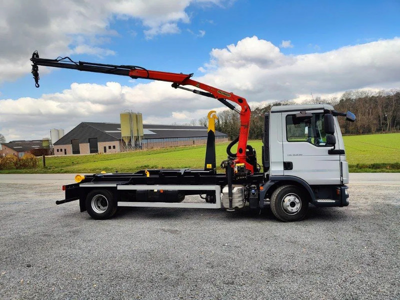MAN TGL 12.250 Containersysteem Jimeca met kraan Palfinger PK4501 - Hook-lift sunkvežimis, Sunkvežimis su kranu: foto 4 MAN TGL 12.250 Containersysteem Jimeca met kraan Palfinger PK4501 - Hook-lift sunkvežimis, Sunkvežimis su kranu: foto 4