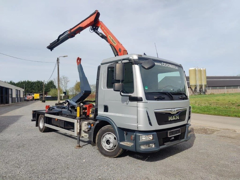 MAN TGL 12.250 Containersysteem met kraan Palfinger PK9001 + Remote - Hook-lift sunkvežimis, Sunkvežimis su kranu: foto 2 MAN TGL 12.250 Containersysteem met kraan Palfinger PK9001 + Remote - Hook-lift sunkvežimis, Sunkvežimis su kranu: foto 2