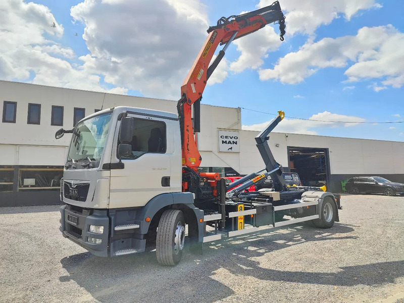 MAN TGM 18.290 4x2 Euro 6 + Crane Palfinger PK15500 - Hook-lift sunkvežimis, Sunkvežimis su kranu: foto 1 MAN TGM 18.290 4x2 Euro 6 + Crane Palfinger PK15500 - Hook-lift sunkvežimis, Sunkvežimis su kranu: foto 1
