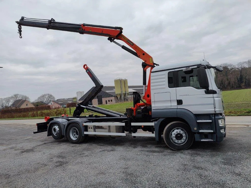 MAN TGS 26.320 Container Multilift + Kraan Palfinger PK16502 - Hook-lift sunkvežimis, Sunkvežimis su kranu: foto 3 MAN TGS 26.320 Container Multilift + Kraan Palfinger PK16502 - Hook-lift sunkvežimis, Sunkvežimis su kranu: foto 3