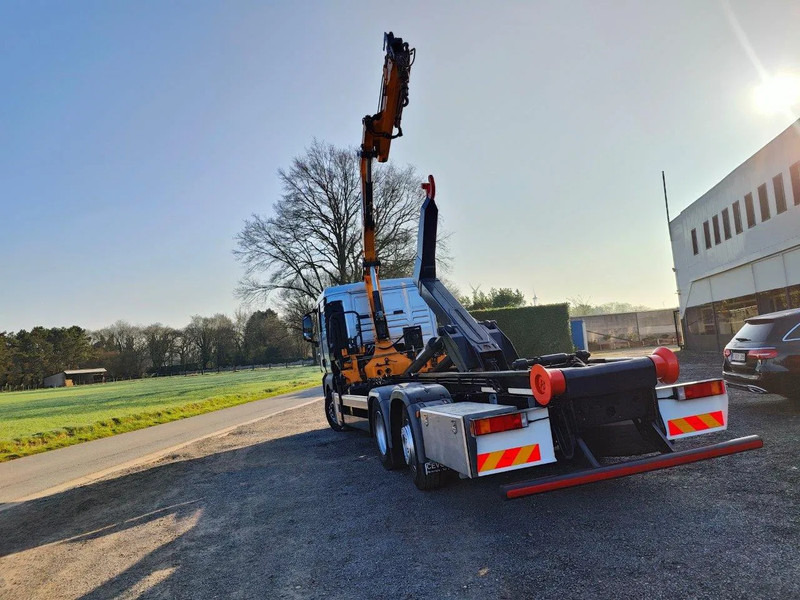 MAN TGX 26.400 6x2 Euro5 Container LEEBUR + Crane Effer 145 - Hook-lift sunkvežimis, Sunkvežimis su kranu: foto 3 MAN TGX 26.400 6x2 Euro5 Container LEEBUR + Crane Effer 145 - Hook-lift sunkvežimis, Sunkvežimis su kranu: foto 3