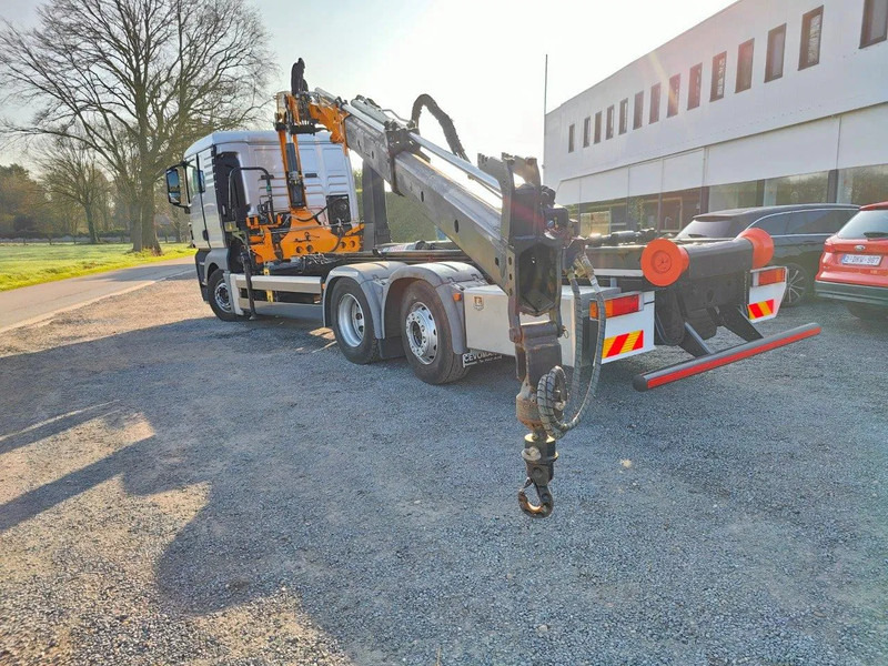 MAN TGX 26.400 6x2 Euro5 Container LEEBUR + Crane Effer 145 - Hook-lift sunkvežimis, Sunkvežimis su kranu: foto 5 MAN TGX 26.400 6x2 Euro5 Container LEEBUR + Crane Effer 145 - Hook-lift sunkvežimis, Sunkvežimis su kranu: foto 5