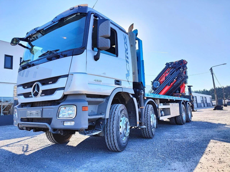 Mercedes-Benz Actros 4151 V8 8x4 Palfinger PK78002 - Platforminis/ Bortinis sunkvežimis, Sunkvežimis su kranu: foto 1 Mercedes-Benz Actros 4151 V8 8x4 Palfinger PK78002 - Platforminis/ Bortinis sunkvežimis, Sunkvežimis su kranu: foto 1