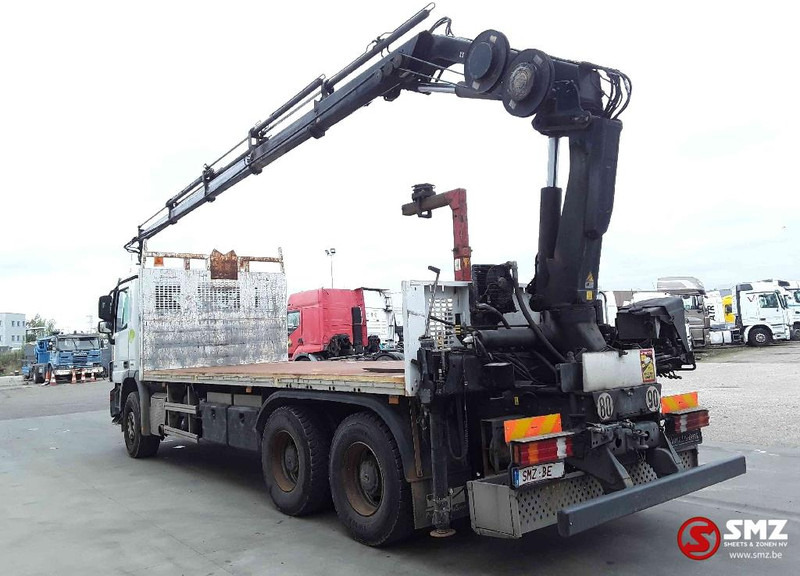 Platforminis/ Bortinis sunkvežimis, Sunkvežimis su kranu Mercedes-Benz Actros 2636 hiab 166fs 4 remote: foto 10