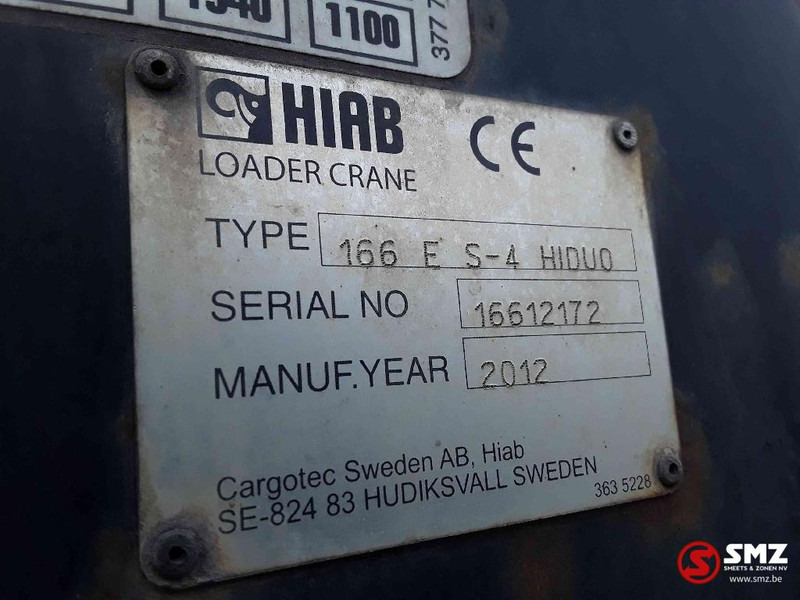 Platforminis/ Bortinis sunkvežimis, Sunkvežimis su kranu Mercedes-Benz Actros 2636 hiab 166fs 4 remote: foto 12