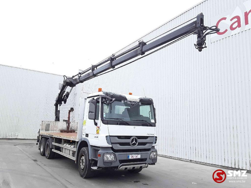 Mercedes-Benz Actros 2636 hiab 166fs 4 remote - Platforminis/ Bortinis sunkvežimis, Sunkvežimis su kranu: foto 1 Mercedes-Benz Actros 2636 hiab 166fs 4 remote - Platforminis/ Bortinis sunkvežimis, Sunkvežimis su kranu: foto 1
