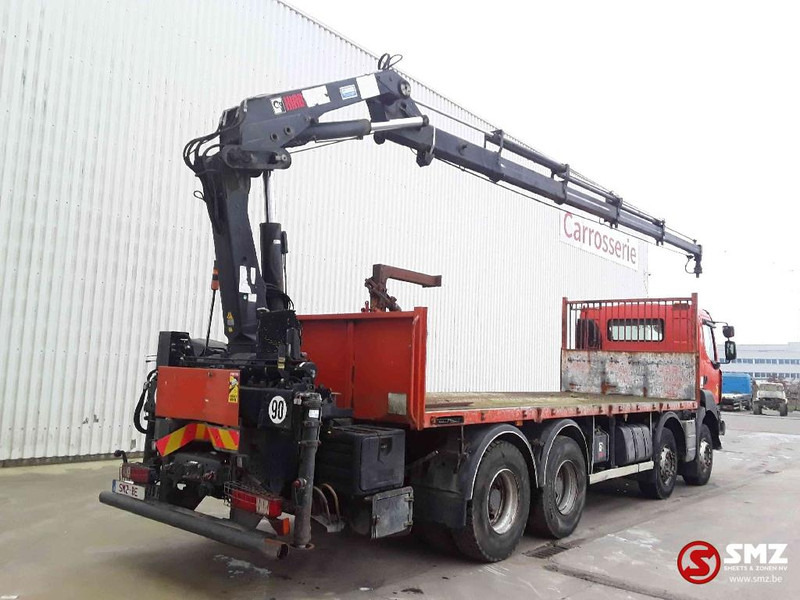 Platforminis/ Bortinis sunkvežimis, Sunkvežimis su kranu Renault Kerax 410 DXI hiab 200/4 +remote: foto 9