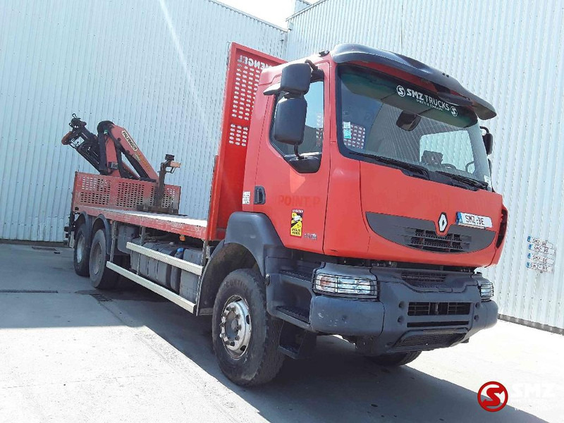 Renault Kerax 430 Palfinger Pk18002 - Platforminis/ Bortinis sunkvežimis, Sunkvežimis su kranu: foto 1 Renault Kerax 430 Palfinger Pk18002 - Platforminis/ Bortinis sunkvežimis, Sunkvežimis su kranu: foto 1