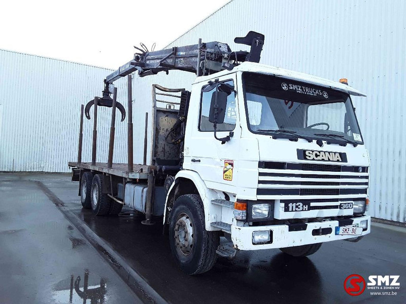 Scania 113 360 Diebolt big axle 12 gear retarder - Platforminis/ Bortinis sunkvežimis, Sunkvežimis su kranu: foto 1 Scania 113 360 Diebolt big axle 12 gear retarder - Platforminis/ Bortinis sunkvežimis, Sunkvežimis su kranu: foto 1