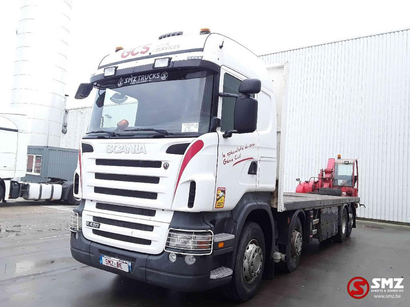 Scania R 420 8x2 +manitou TMT 25.20 - Platforminis/ Bortinis sunkvežimis: foto 3 Scania R 420 8x2 +manitou TMT 25.20 - Platforminis/ Bortinis sunkvežimis: foto 3