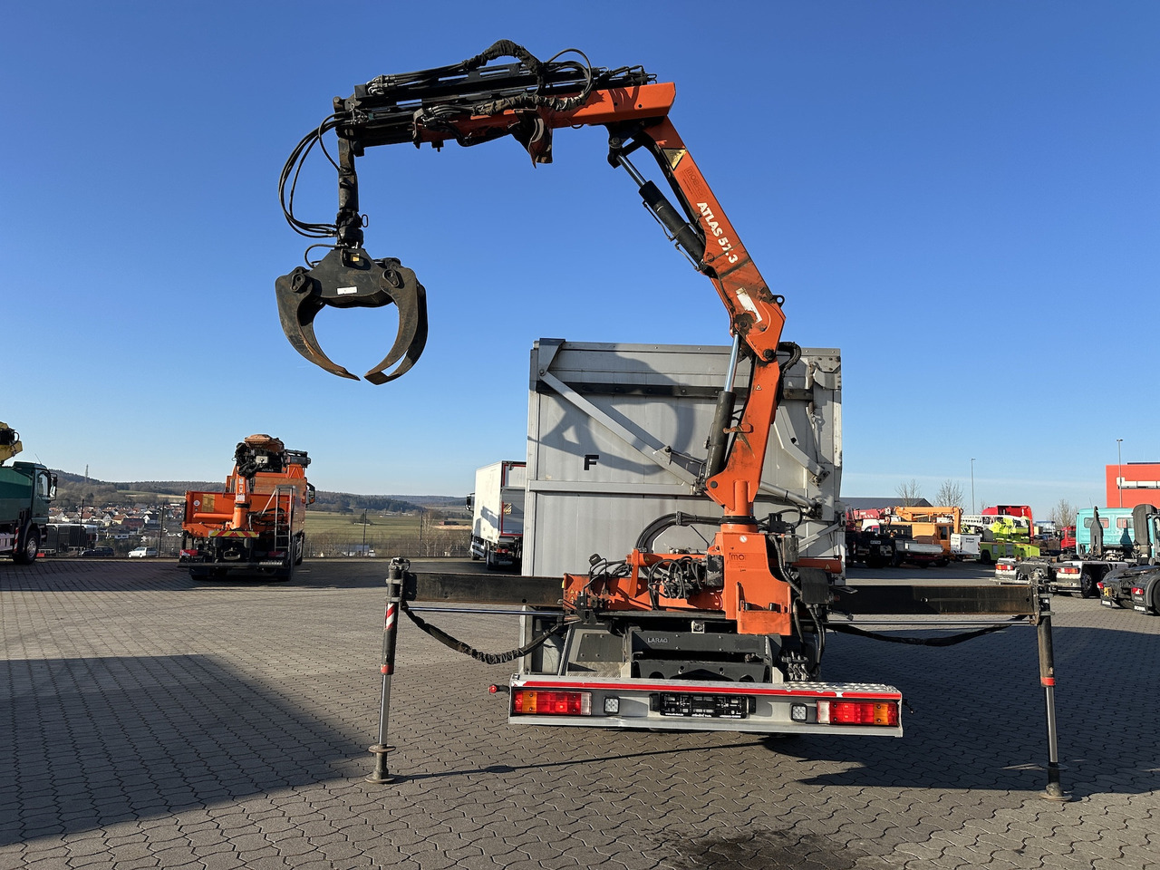 Mercedes-Benz Atego 1529 4x2  Atlas 57.3-A2   Kadaverkipper - Sunkvežimis su kranu, Savivartis sunkvežimis: foto 3 Mercedes-Benz Atego 1529 4x2  Atlas 57.3-A2   Kadaverkipper - Sunkvežimis su kranu, Savivartis sunkvežimis: foto 3