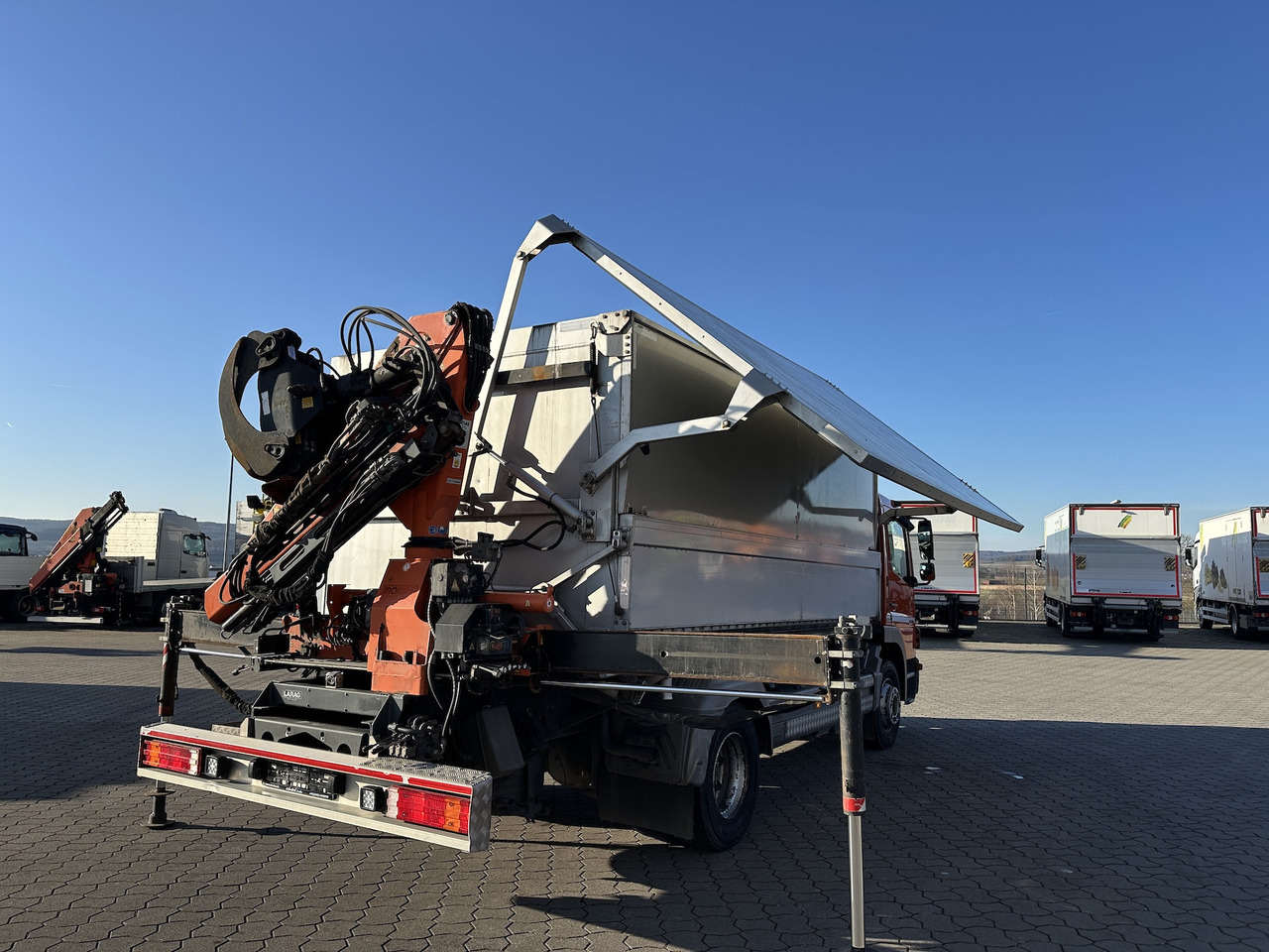 Mercedes-Benz Atego 1529 4x2  Atlas 57.3-A2   Kadaverkipper - Sunkvežimis su kranu, Savivartis sunkvežimis: foto 2 Mercedes-Benz Atego 1529 4x2  Atlas 57.3-A2   Kadaverkipper - Sunkvežimis su kranu, Savivartis sunkvežimis: foto 2