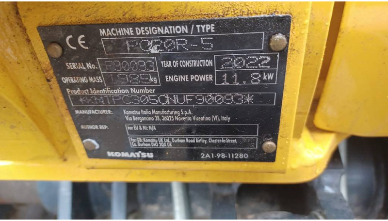 Komatsu PC 20 MR-5 - Mini ekskavatorius: foto 2 Komatsu PC 20 MR-5 - Mini ekskavatorius: foto 2